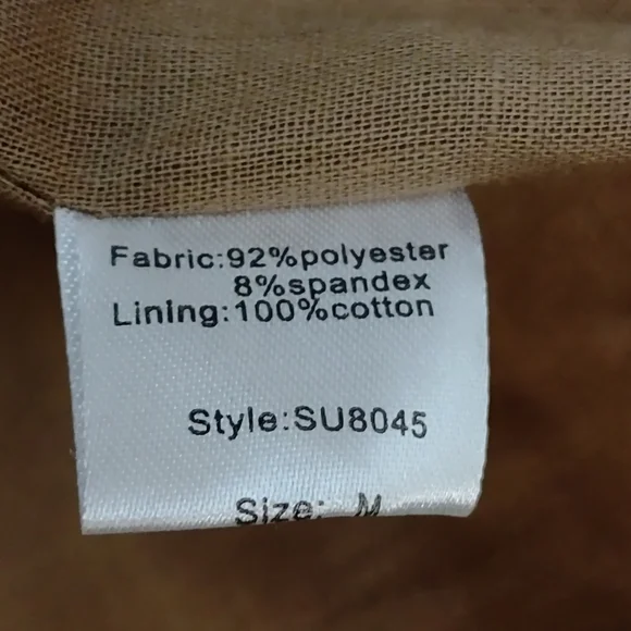 Elan Jacket Women's Brown Faux Suede Cowl Neck ZIP Up Moto Jacket Sz M - Picture 9 of 9